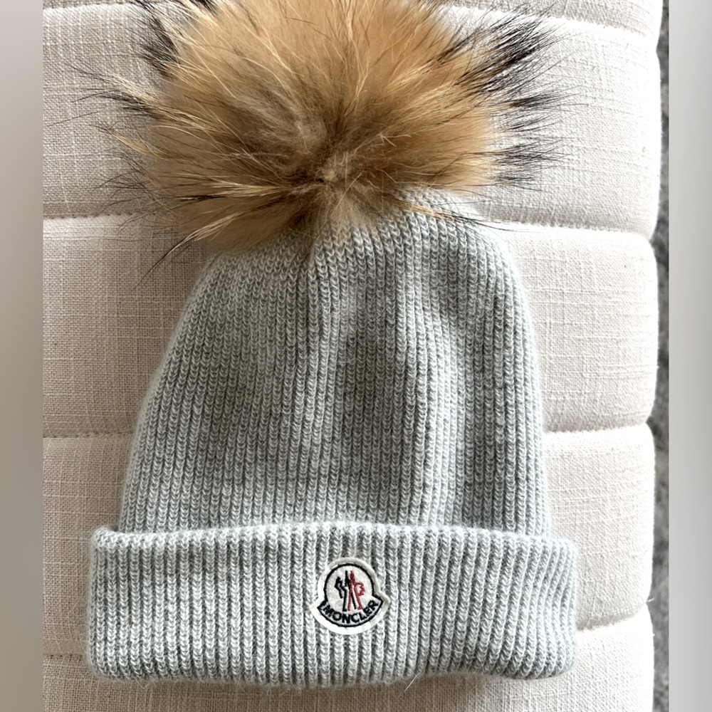 Moncler Hat with Removable Pom Pom